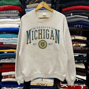 Vintage University Of Michigan Sweatshirt, Michigan Wolverines Football Shirt